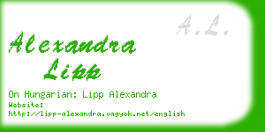 alexandra lipp business card